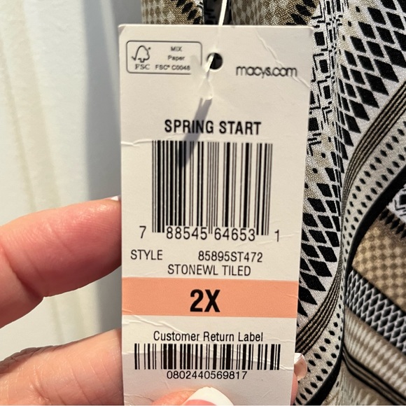 Macy's JM collection embellished dress - Picture 5 of 6